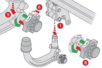 Citroen C4 - Attelage à rotule démontable sans outil